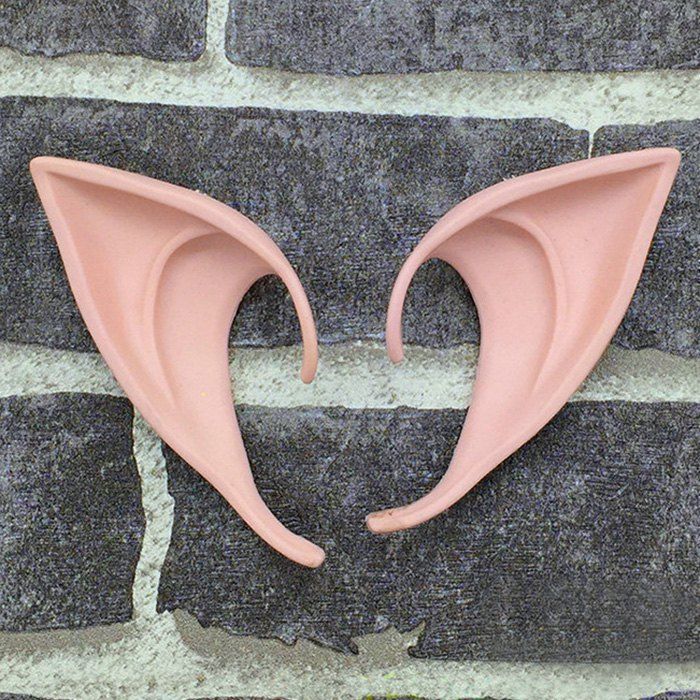 

Pair of Halloween Party Accessories Elf Ears, Yellowish pink