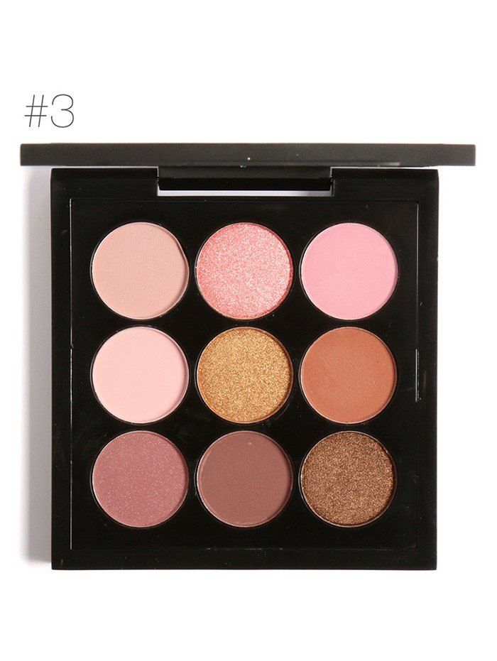 

9 Colors Long Lasting Not Dizzy Waterproof Eyeshadow Kit, #03