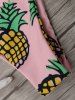 Ensemble de Bikini Thong à Imprimé d'Ananas -  