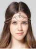 Forehead Rhinestone Faux Gemstone Head Chain -  