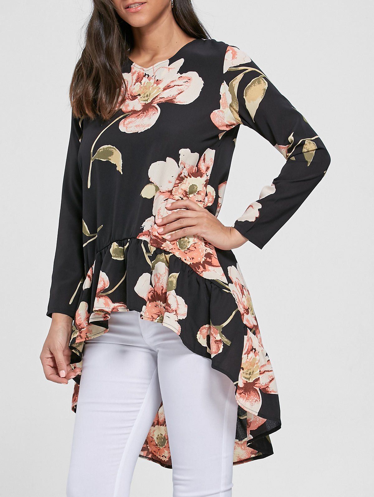 high low chiffon top