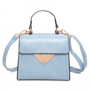 Metal Embellished Top Handle Handbag