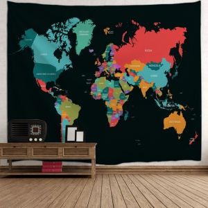 World Map Tapestry Wall Hanging colormix w71 inch * l91 inch world map print tapestry wall hanging World Map Tapestry Wall Hanging colormix w71 inch * l91 inch world map print tapestry wall hanging