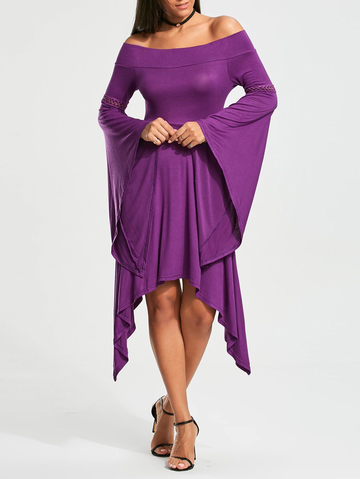 long sleeve handkerchief dress