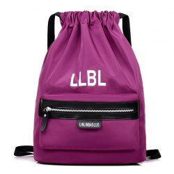 Nylon String Letter Print Backpack