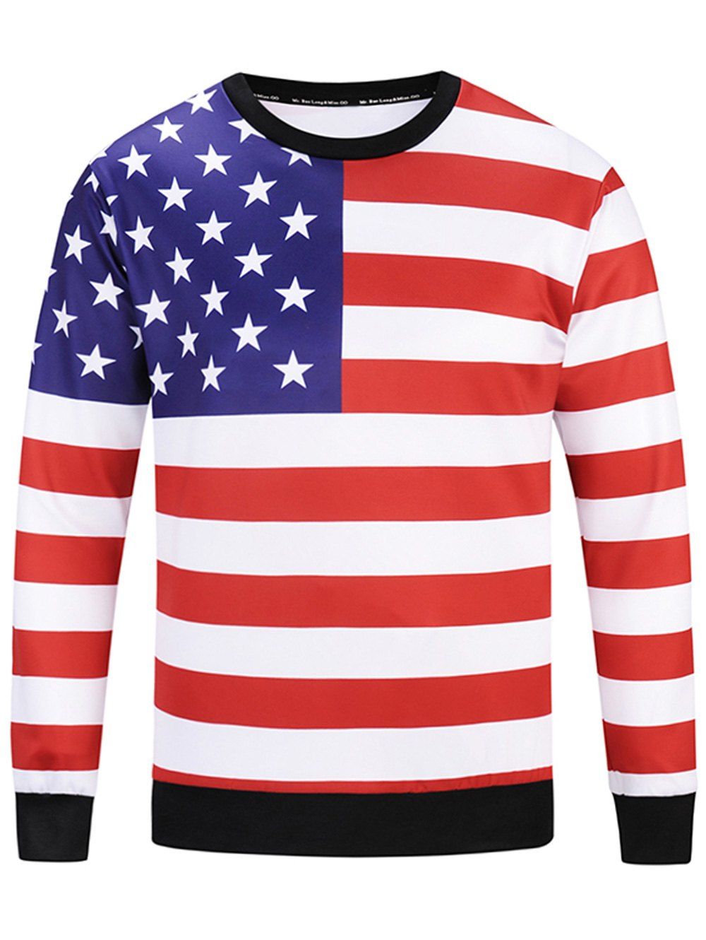 

American Flag Patriotic Sweatshirt, Colormix