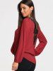 Blouse Surplis à Manches Longues en Dentelle -  