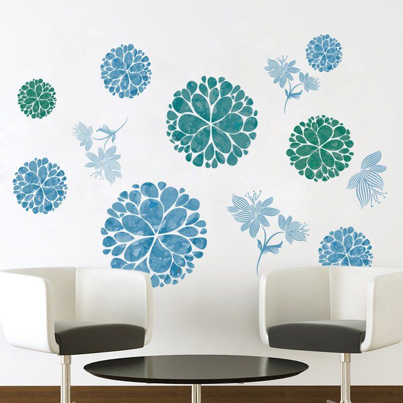 Floral Removable Wall Art Stickers