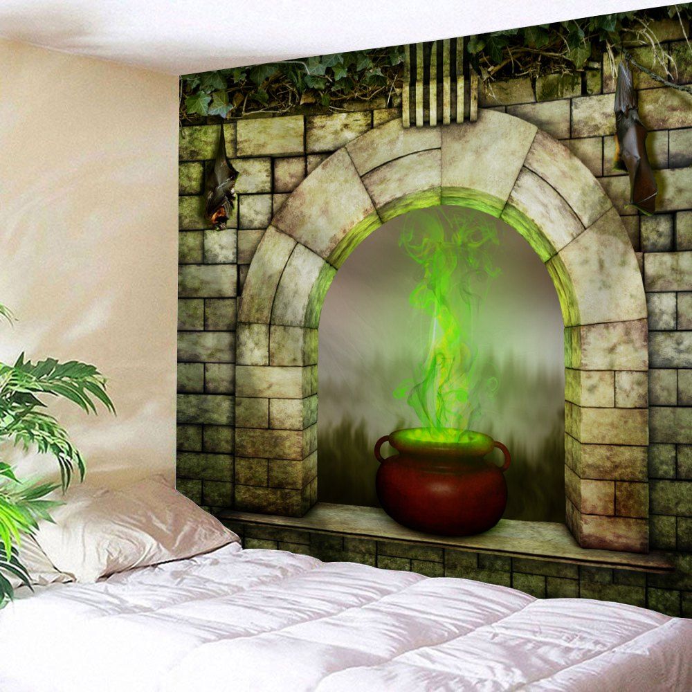 

Halloween Window Censer Wall Art Tapestry, Colormix