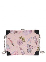 Floral Print Faux Leather Crossbody Bag