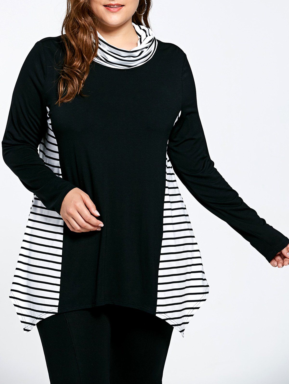 plus size stripe shirt