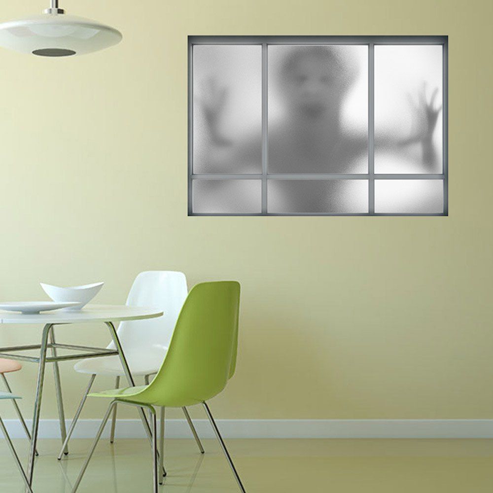 

Window Ghost Removable 3D Wall Art Sticker, Gray