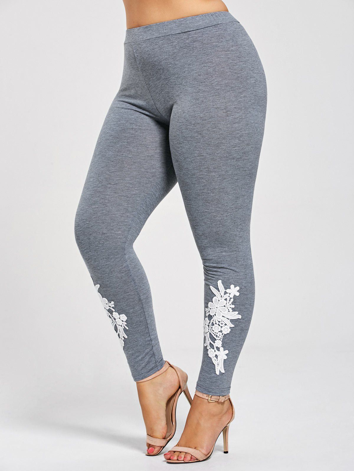 Plus Size Skinny leggings in Dark Grey