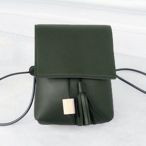 Tassel PU Leather Cross Body Bag