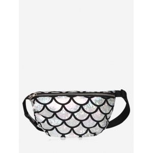 Scale Pattern Zipper Fanny Pack