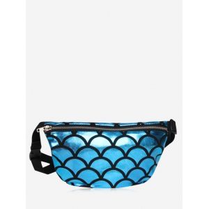 Scale Pattern Zipper Fanny Pack