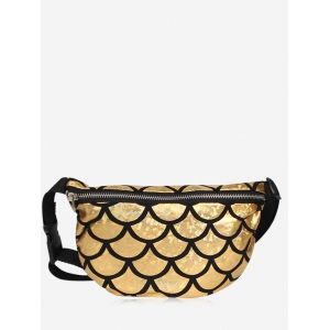 Scale Pattern Zipper Fanny Pack