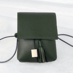 Tassel PU Leather Cross Body Bag