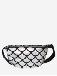 Scale Pattern Zipper Fanny Pack