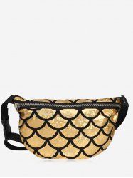 Scale Pattern Zipper Fanny Pack