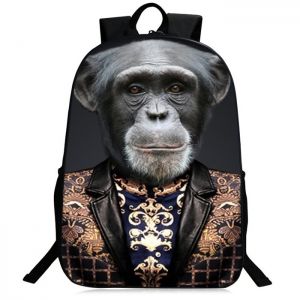 Zipper 3D Animal Pattern Backpack