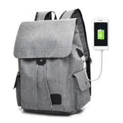 USB Interface Drawstring Backpack
