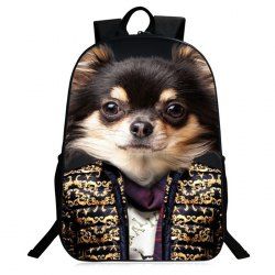 Zipper 3D Animal Pattern Backpack