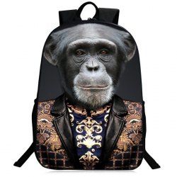 Zipper 3D Animal Pattern Backpack