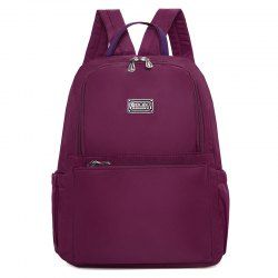 Zippers Double Pocket Nylon Backpack