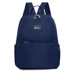 Zippers Double Pocket Nylon Backpack