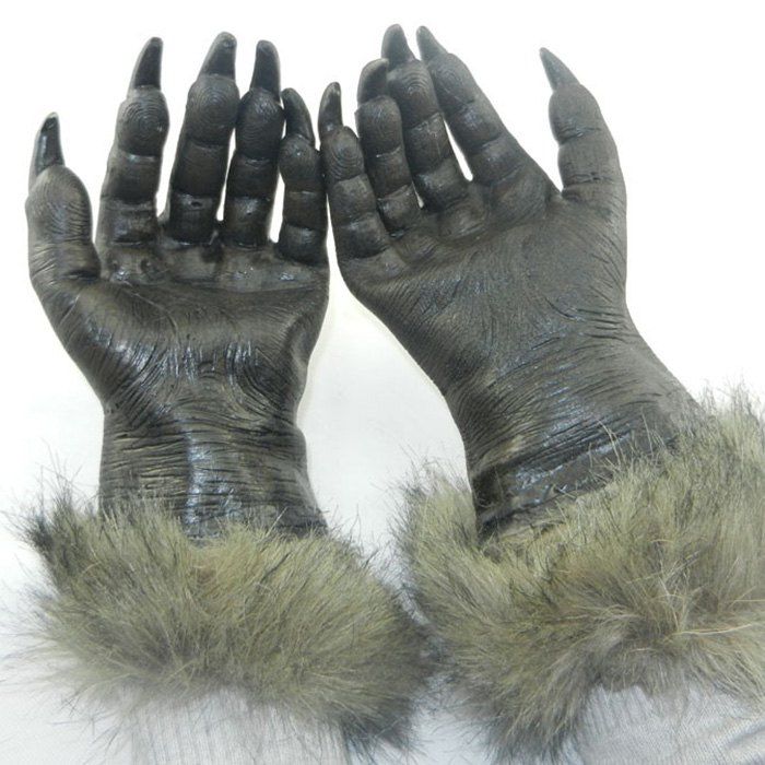 

Halloween Party Accessories Wolf Claw Gloves, Black