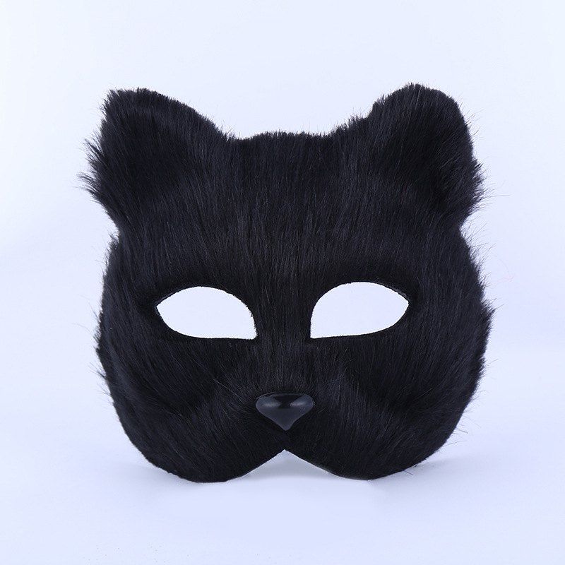 

Halloween Party Accessories Fox Mask, Black