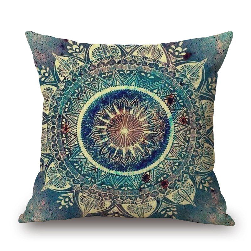 [27% OFF] Mandala Decorative Linen Sofa Pillowcase | Rosegal