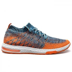 Breathable Color Block Tie Up Casual Shoes