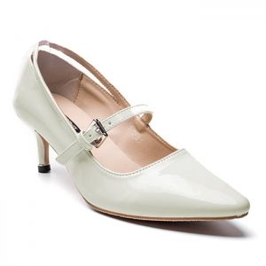 Buckle Strap Kitten Heel Pumps