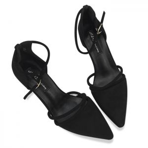 Chunky Heel Ankle Strap Pumps