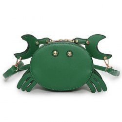 Crab Faux Leather Crossbody Bag