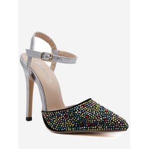 Fancy Coloured Diamond Slingback Pumps