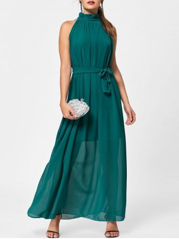 collar dress ruff chiffon prom rosegal fb join