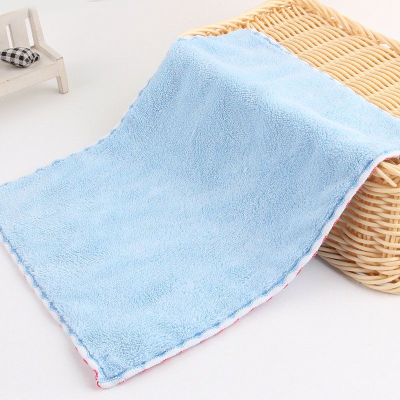 

Thickening Coral Fleece Mini Wiping Cloth, Windsor blue