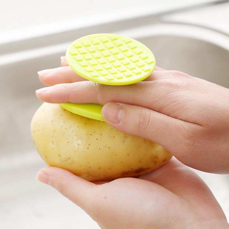 

Easy Cleaning Tool Multifunction Vegetable Brush Potato Scrubber, Green