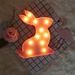 Exquisite Rabbit Shape Decoration Night Light -  