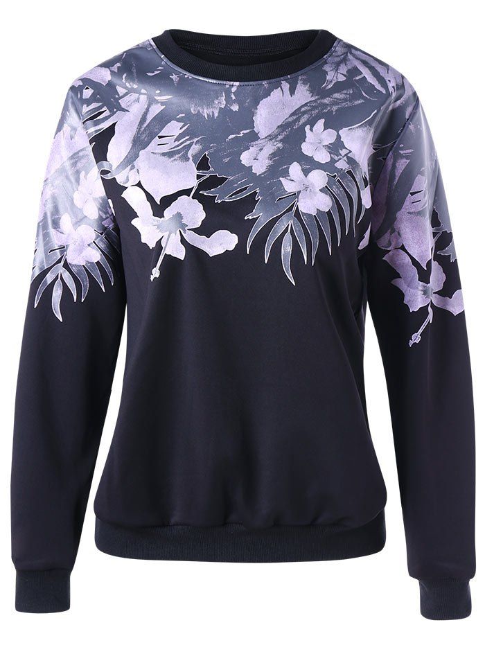 floral printed sweatshirt