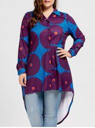 Coupe couleur Motif rond Taille plus Hauteur bas bas