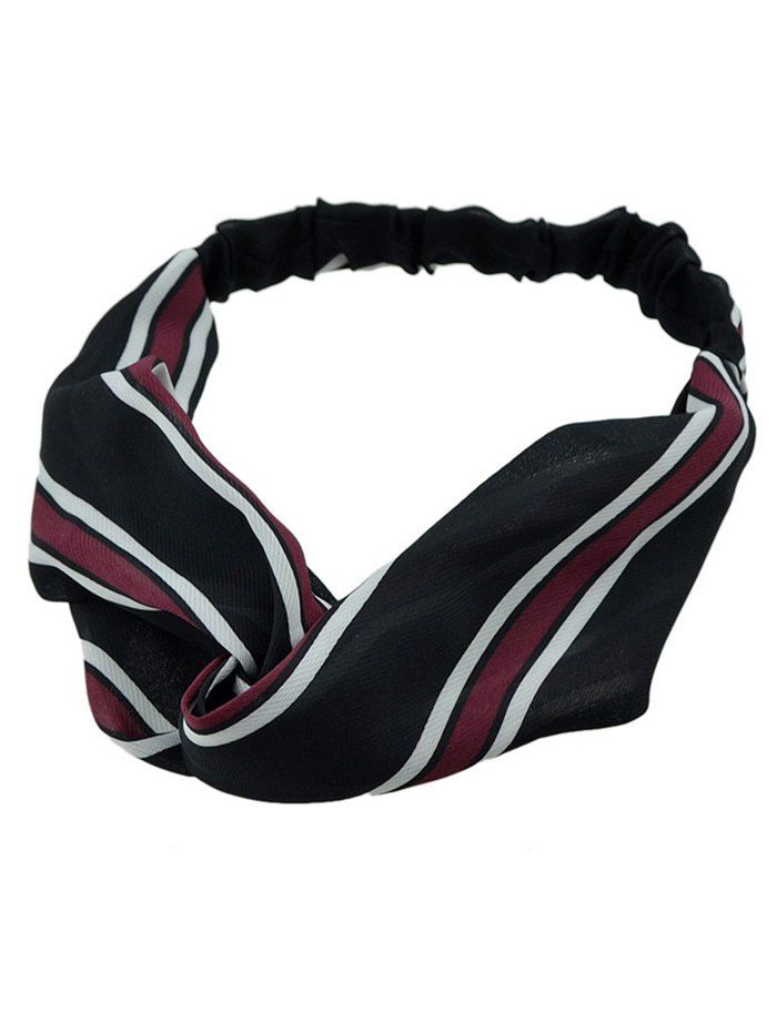 

Striped Multiuse Elastic Hair Band, Black