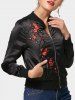 Blouson Bomber Brodée Florale -  