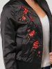 Blouson Bomber Brodée Florale -  