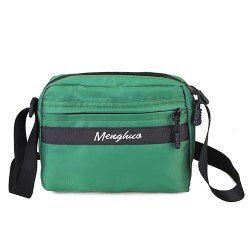 Nylon Letter Pattern Crossbody Bag