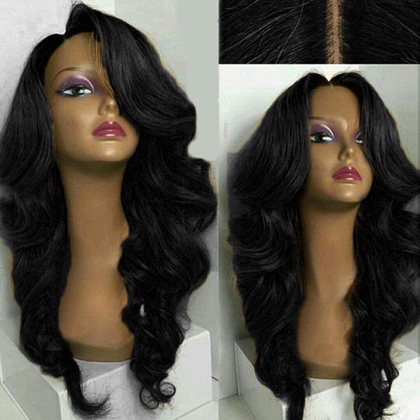 

Long Side Part Loose Wave Synthetic Wig, Black