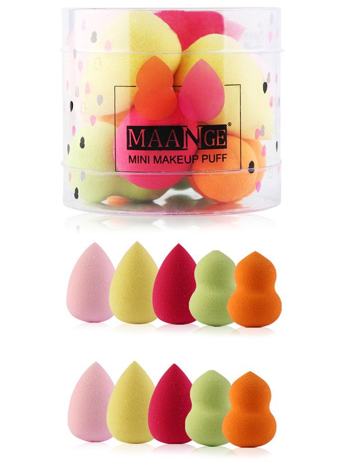 

10Pcs Makeup Up Beauty Sponges Set, Colorful